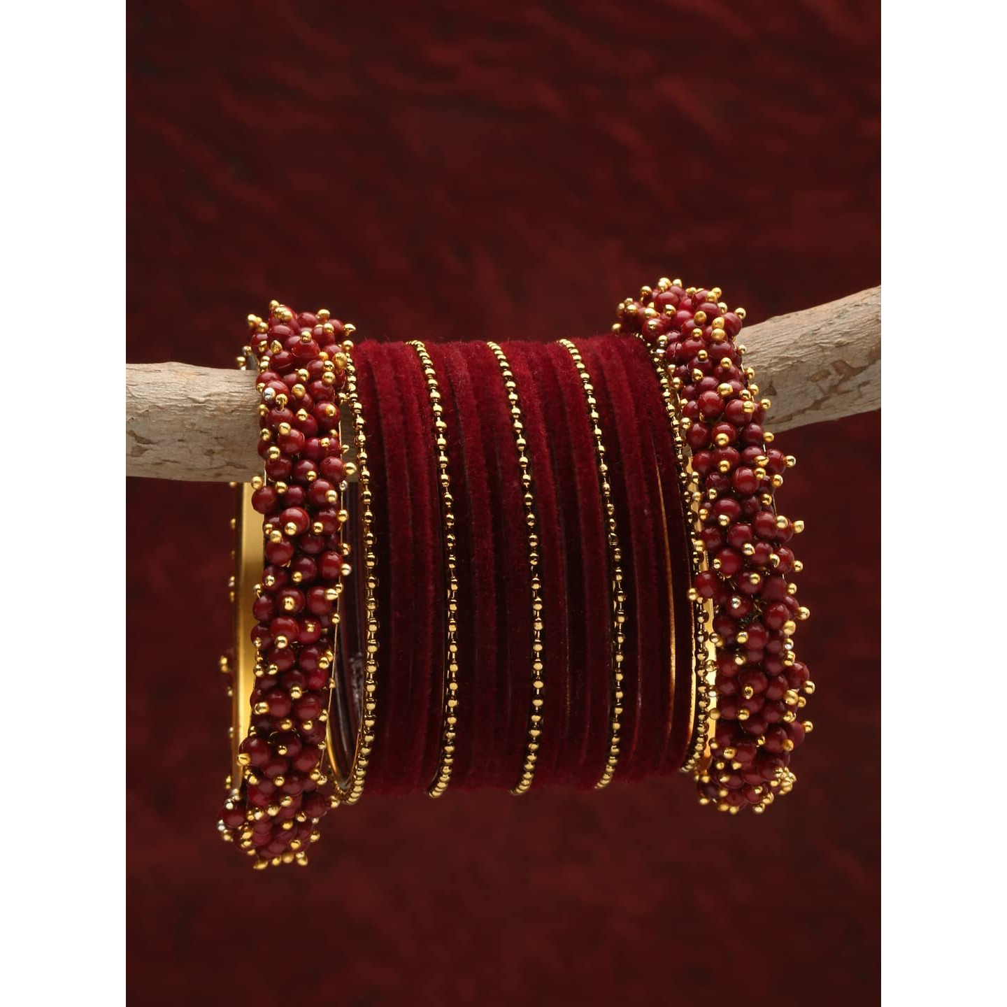 Shining Diva Fashion Latest Gold Plated Set of 23 Stylish Traditional Bangle for Women (12997b_2.8)