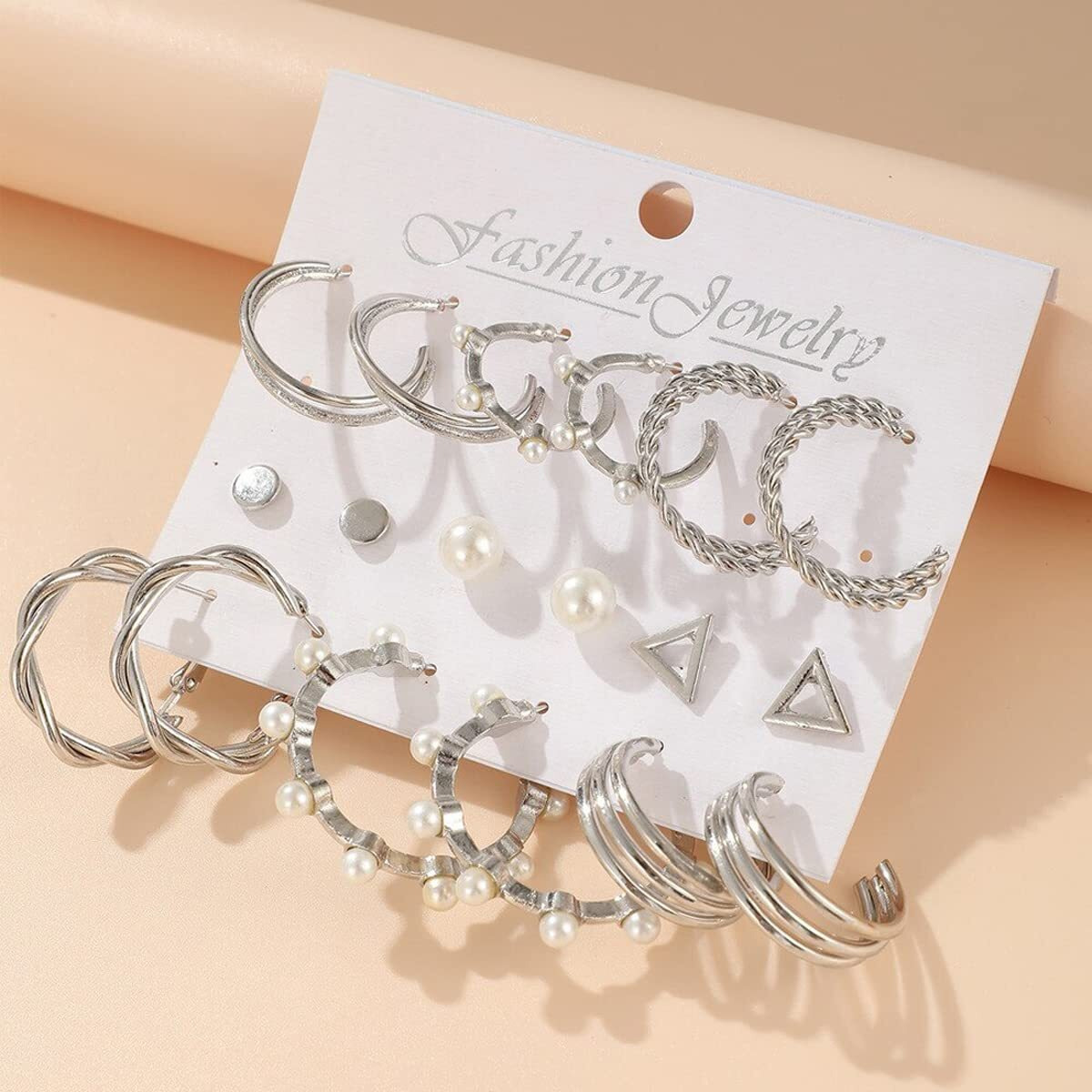 Jewels Galaxy Gold Plated Hoops Earrings Combo For Women/Girls (Design 24) (JG-PC-ER-8699)