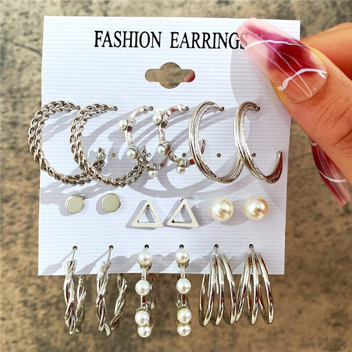 Jewels Galaxy Gold Plated Hoops Earrings Combo For Women/Girls (Design 24) (JG-PC-ER-8699)