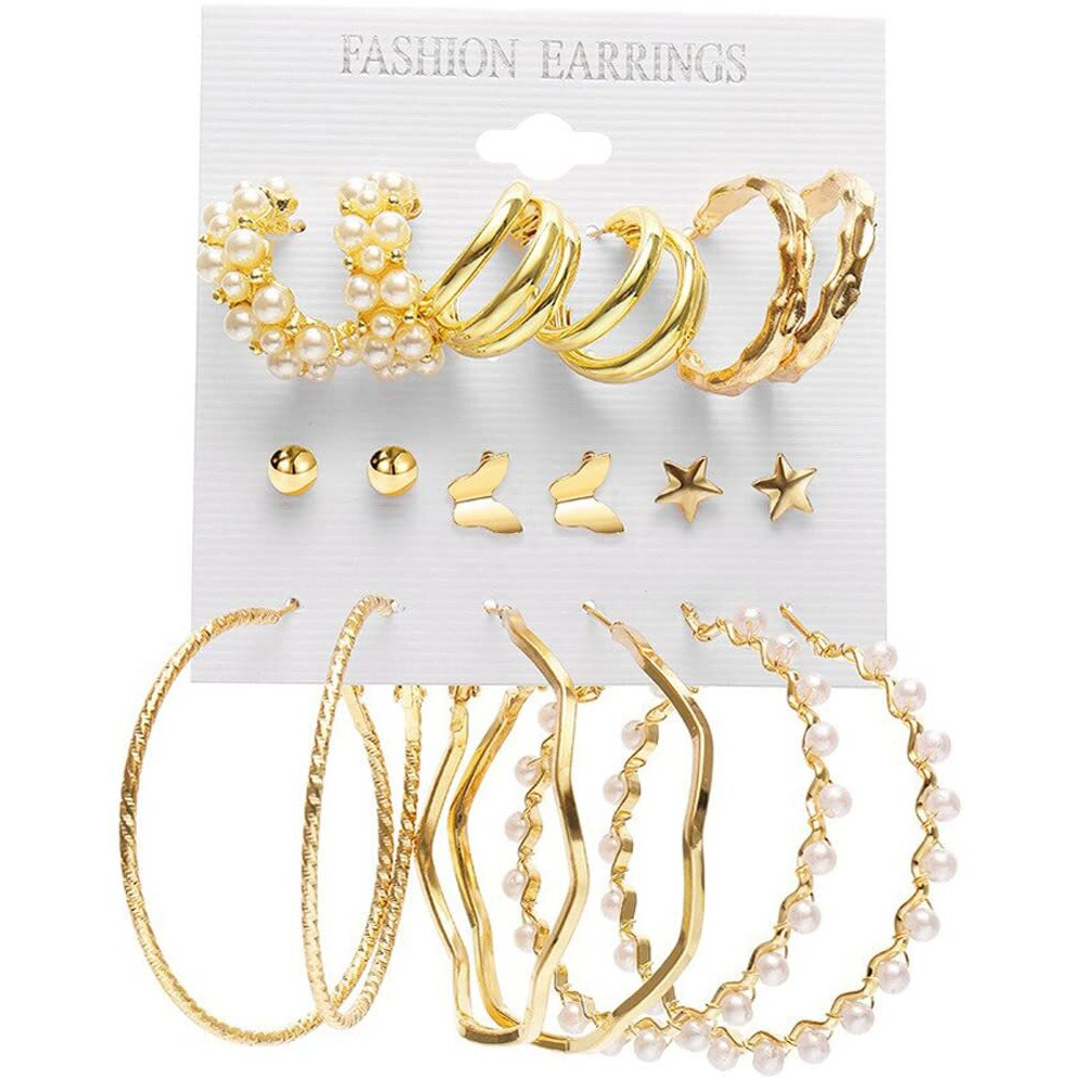 Jewels Galaxy Jewels For Women Combo of Earrings (Design 38) (JG-PC-ER-8721)