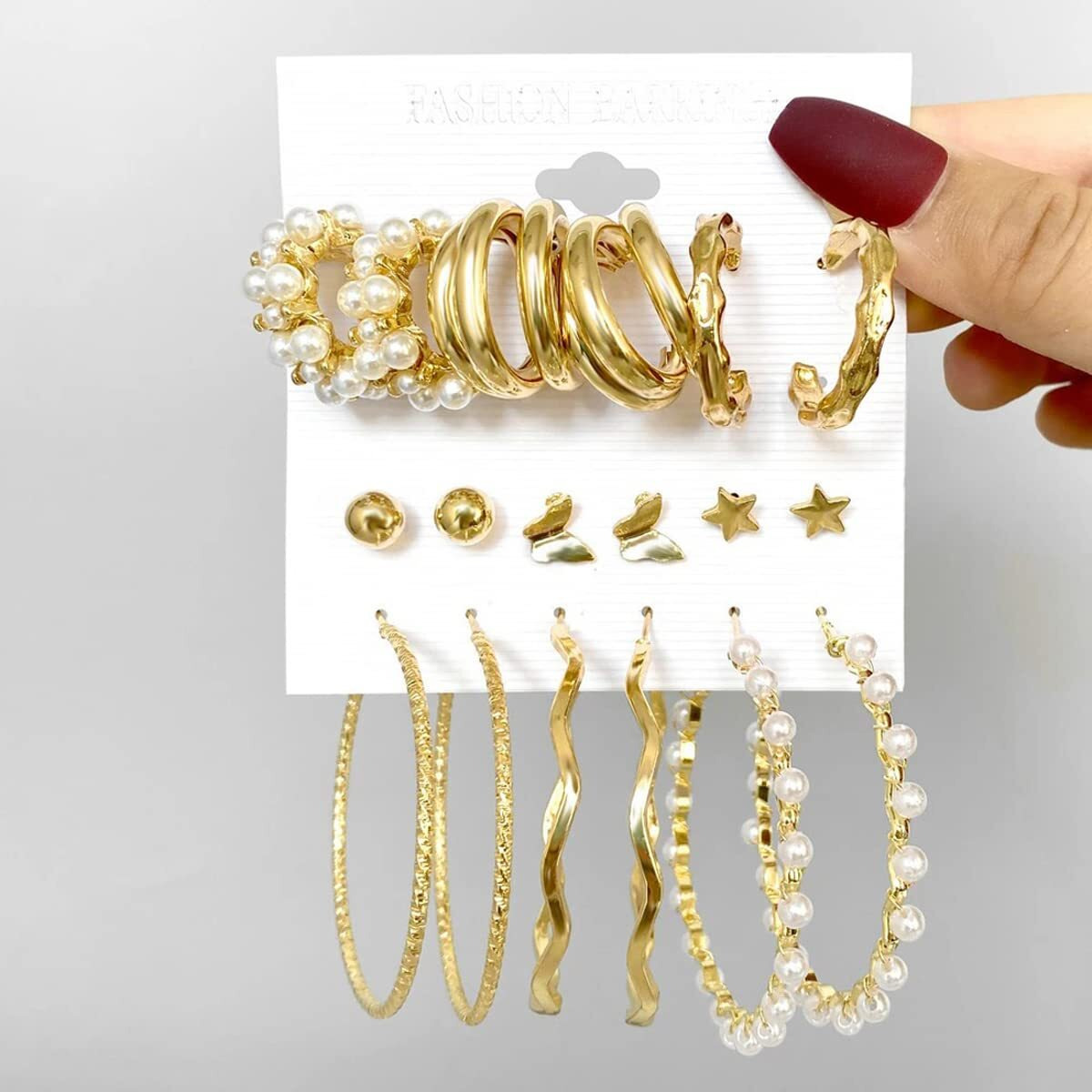 Jewels Galaxy Jewels For Women Combo of Earrings (Design 38) (JG-PC-ER-8721)