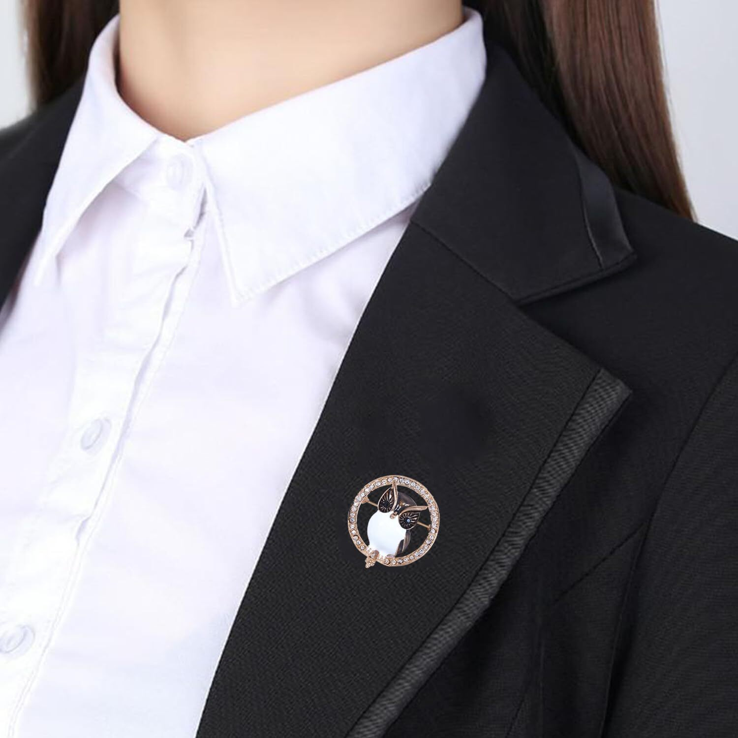 Adorn Meenakari Work Owl Shaped Wedding Brooch for Men and Women (B2179)
