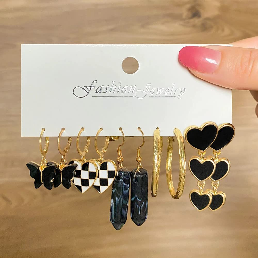 Fashion Frill Exclusive Heart Floral Multi Designer Gold Plated Stud Earrings For Women Girls Western Stylish Latest Fancy Earrings Set Gift for Sister