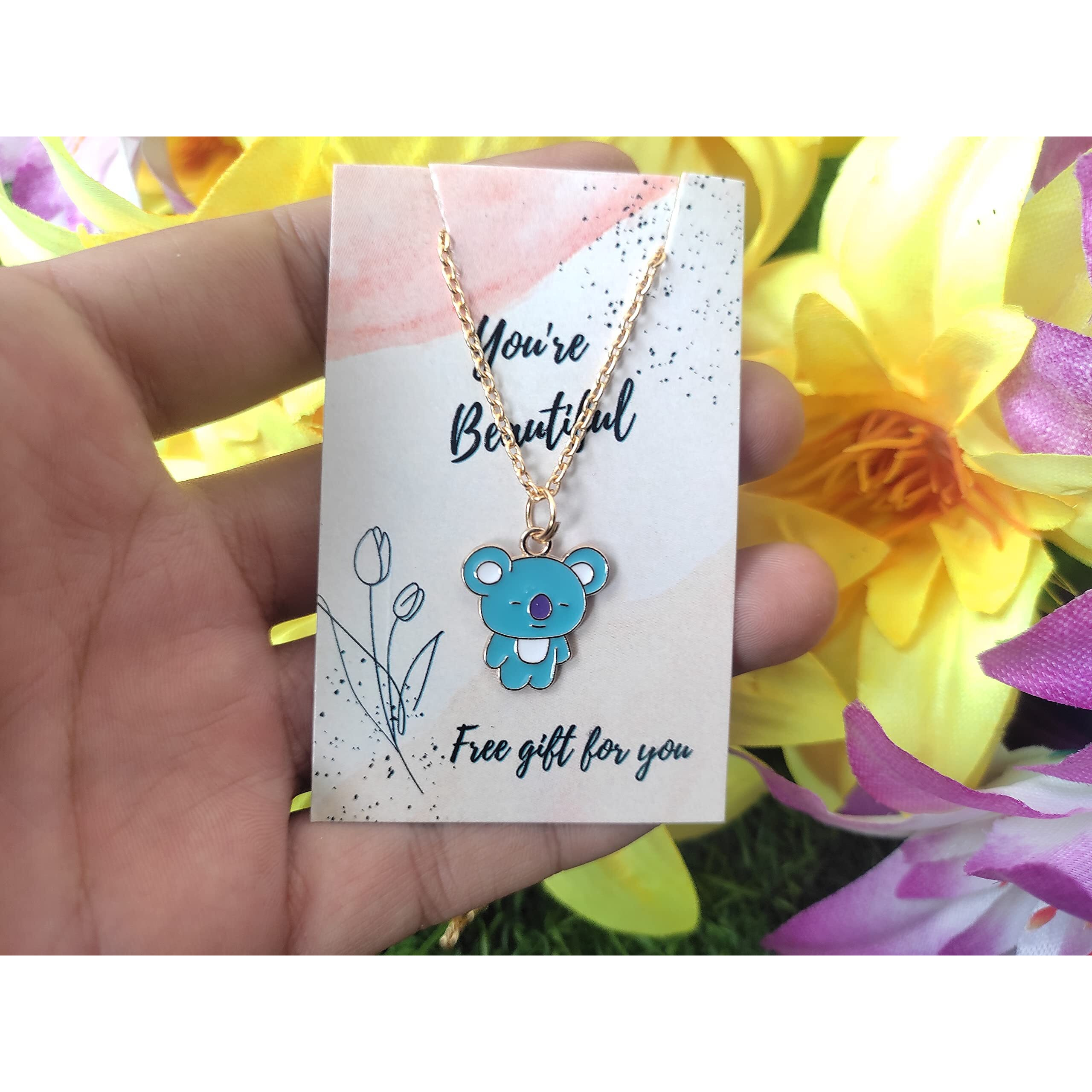 SIRANI BTS CHARCTER PENDANT NECKLACE FOR WOMEN GIRLS KIDS| GIFT FOR BTS LOVERS| PENDANT NECKLACE FOR GIRLS AND WOMEN (ALL BTS CHARCTER)