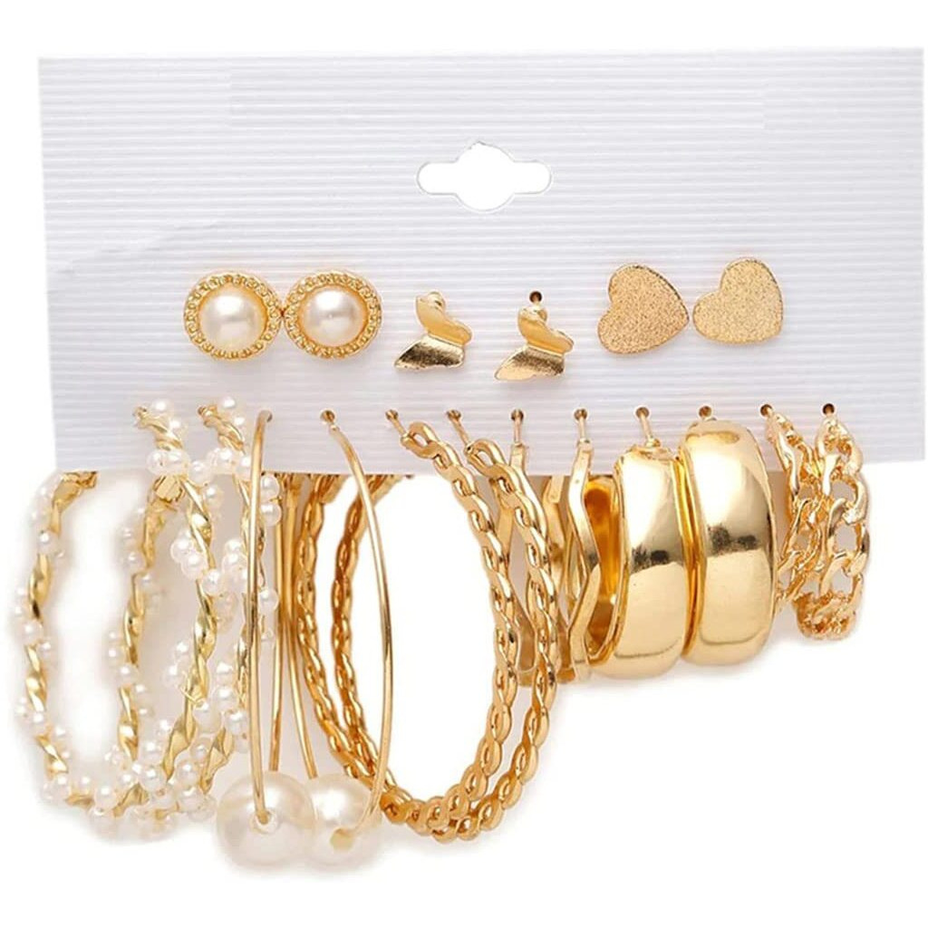 Jewels Galaxy Jewels For Women Combo of Earrings (Design 30) (JG-PC-ER-8713)