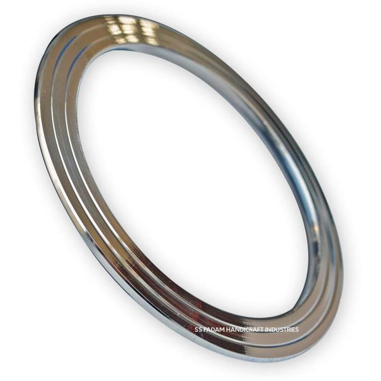 SS Padam Handicraft Industries Stainless Steel Wheel Kada for Men (Silver)