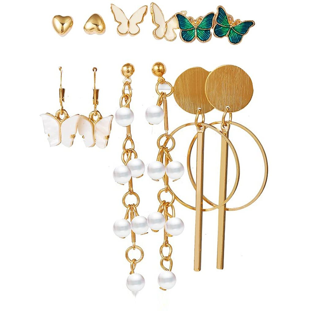 Jewels Galaxy Jewels For Women Combo of Earrings (Design 33) (JG-PC-ER-8716)