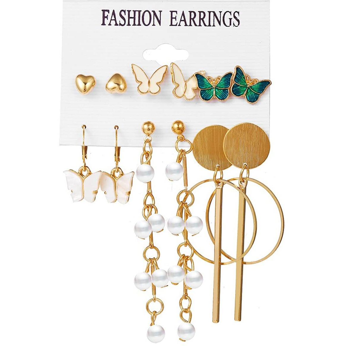 Jewels Galaxy Jewels For Women Combo of Earrings (Design 33) (JG-PC-ER-8716)