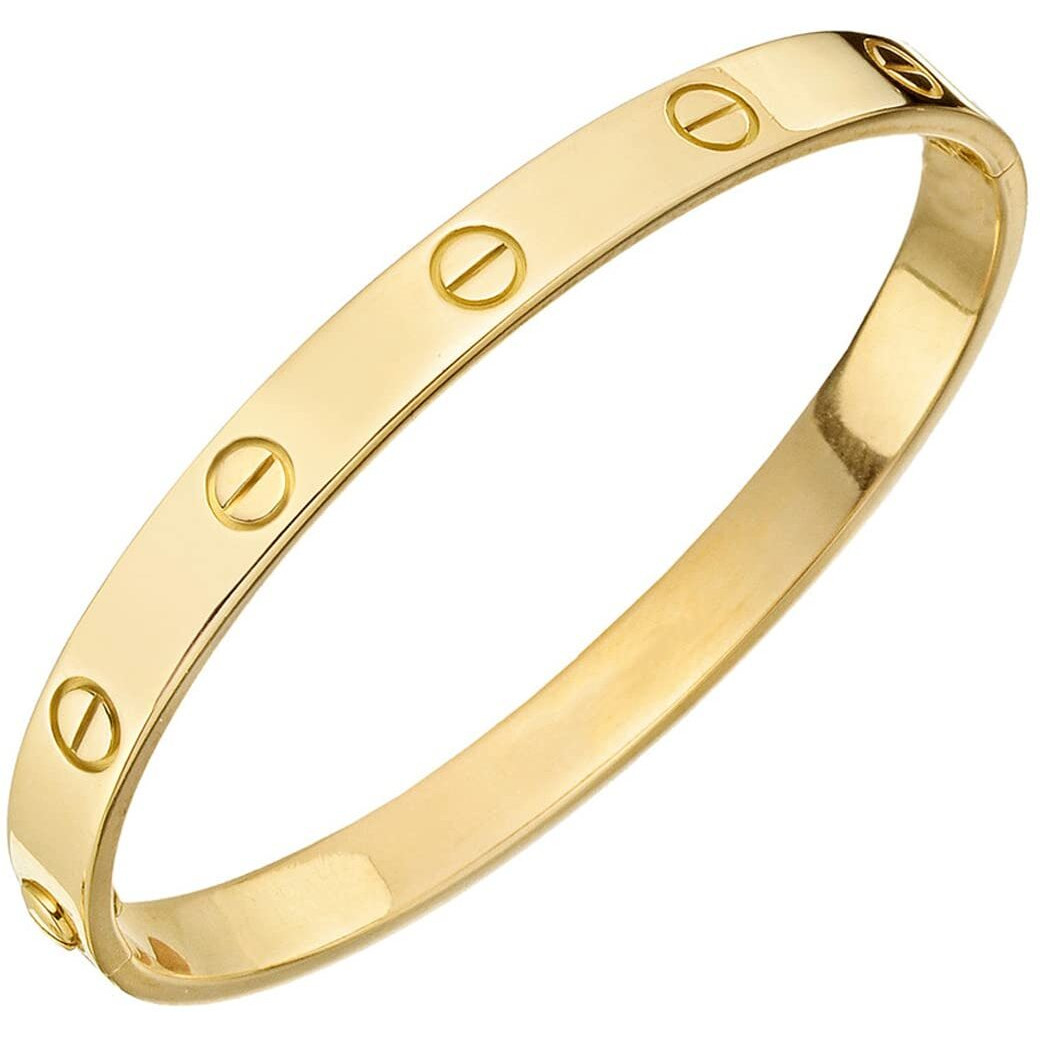 Jewels Galaxy Jewellery For Women Contemporary Gold Plated Love Bracelet (MYN-BNG-17179)