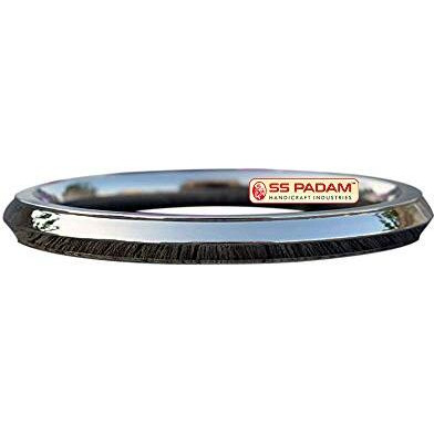 SS Padam Handicraft Industries Traditional Stainless Steel Sikh Kada for Men (6.4 CM Medium Model)