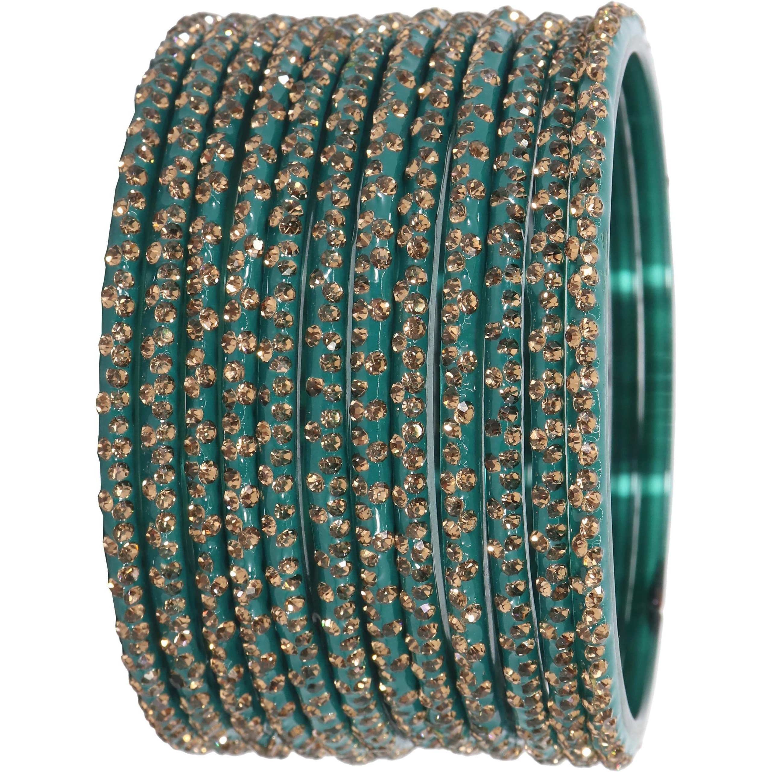 LAVAZZA Stylish Glass Bangle Set For Women and Girls | Indian Glass Bangle Set | trending bangles for women 2.2 2.4 2.6 2.6 | glass ki chudiyan | glass bangles set | stone bangles for women- (Iphone-Radium-2.8)