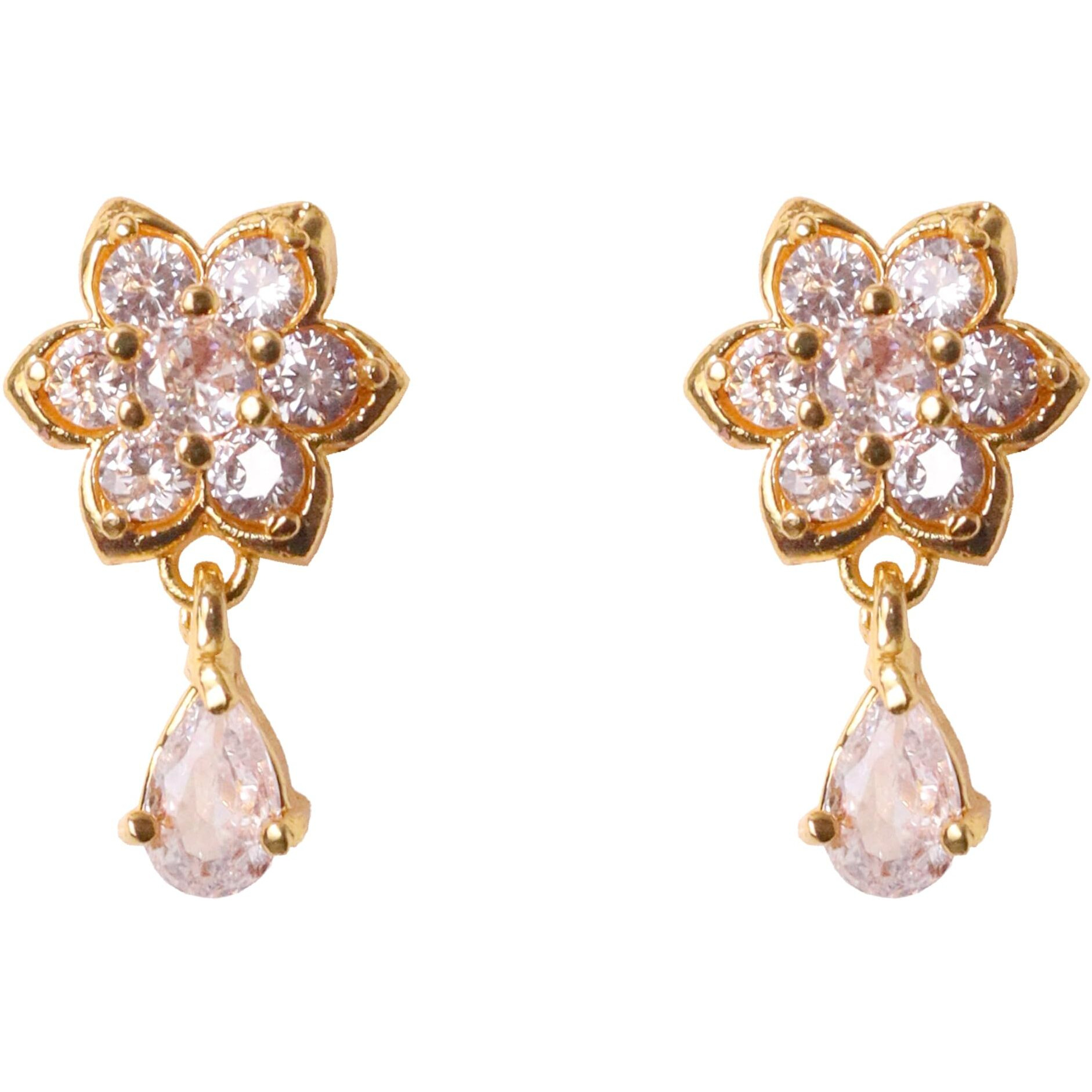 CUTE GOLD One Gram Gold Plated Fashion Jewellery Traditional Covering Earring for Women & Girls