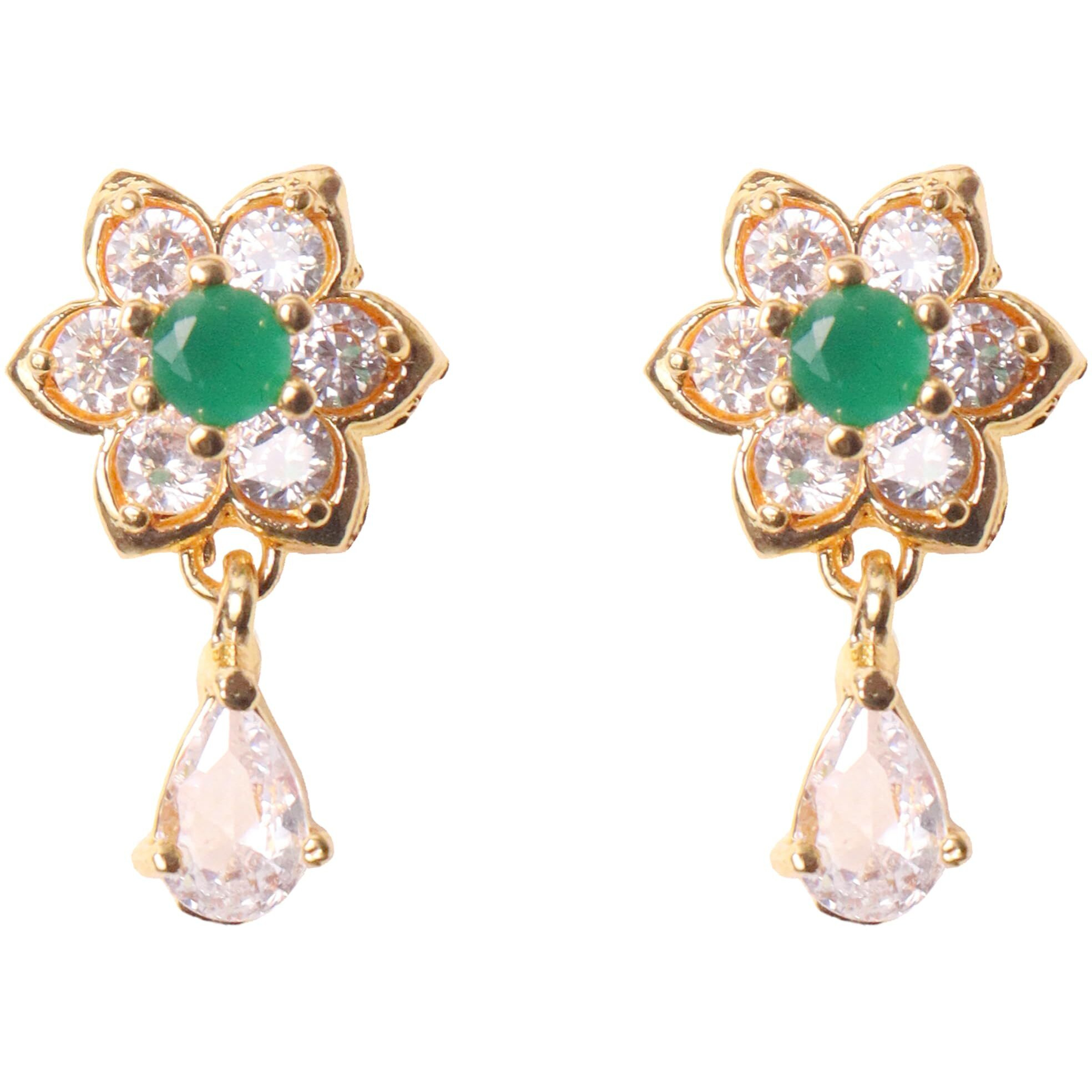 CUTE GOLD One Gram Gold Plated Fashion Jewellery Traditional Covering Earring for Women & Girls