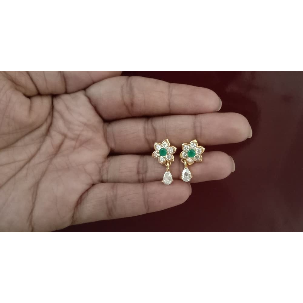 CUTE GOLD One Gram Gold Plated Fashion Jewellery Traditional Covering Earring for Women & Girls
