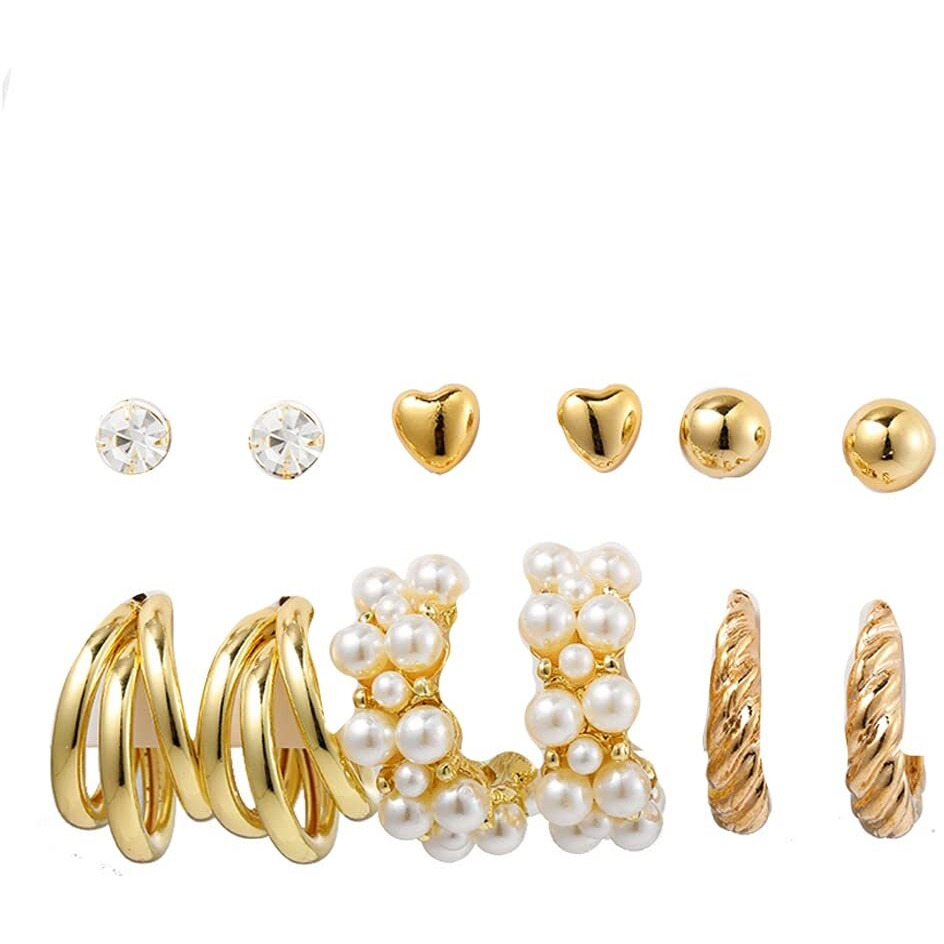 Jewels Galaxy Jewels For Women Combo of Earrings (Design 49) (JG-PC-ER-8711)