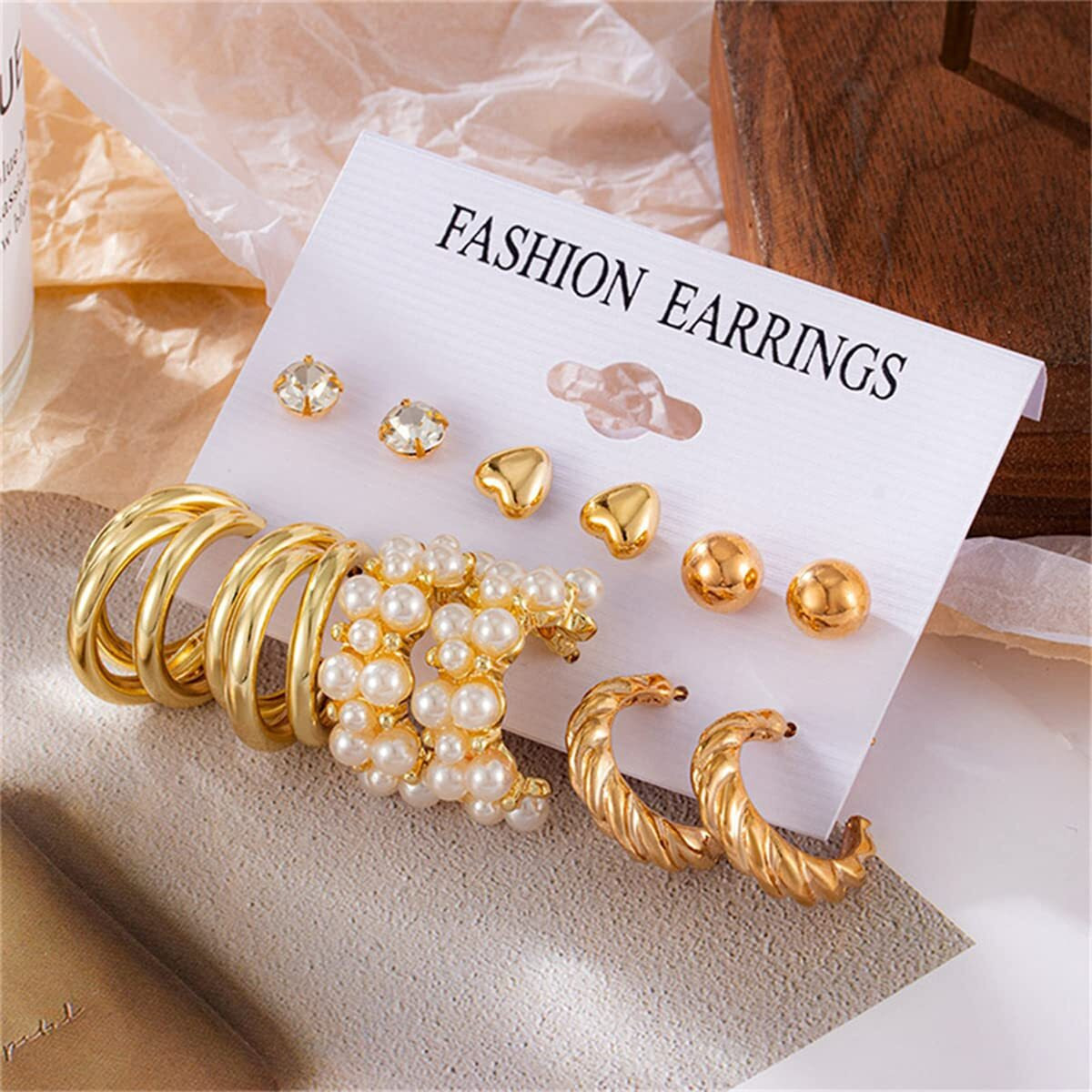 Jewels Galaxy Jewels For Women Combo of Earrings (Design 49) (JG-PC-ER-8711)