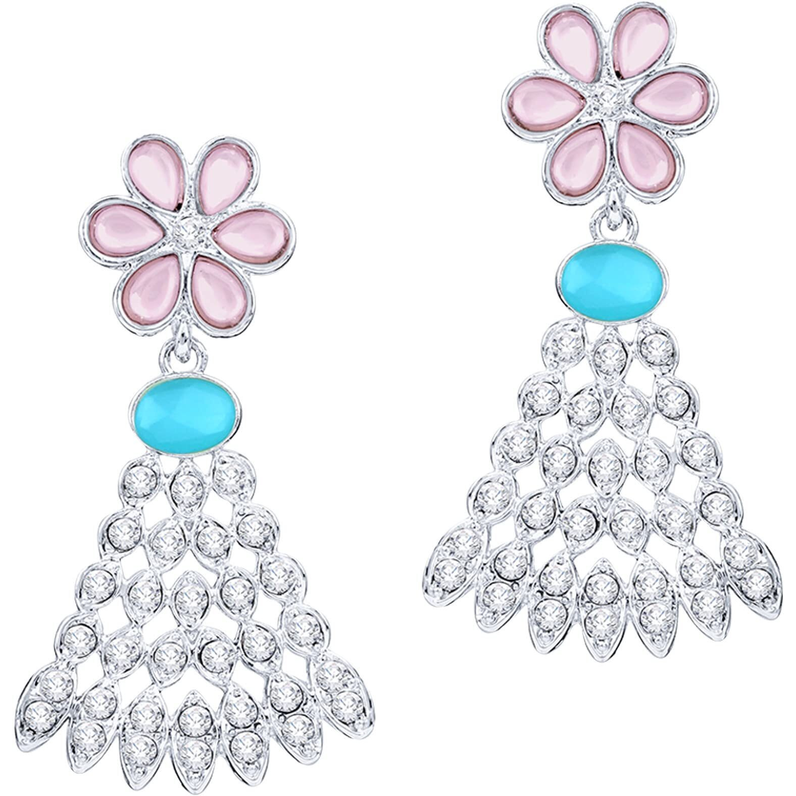 Atasi International Silver Plated Womens Necklace Set | Jewellery Set With Earrings | RPB5774