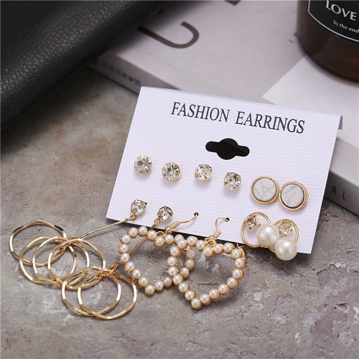 Jewels Galaxy Jewels For Women Combo of Earrings (Design 36) (JG-PC-ER-8719)