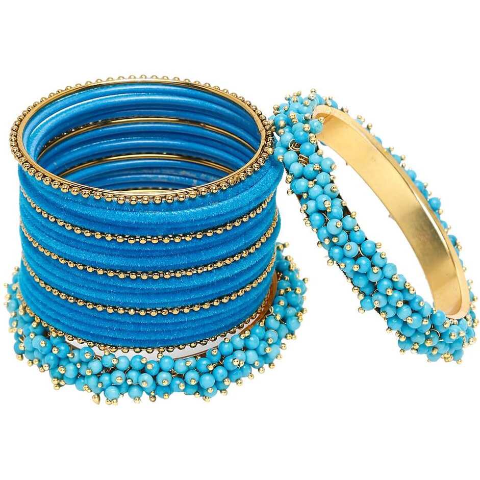Shining Diva Fashion Latest Gold Plated Set of 23 Stylish Traditional Bangle for Women (12996b_2.4)