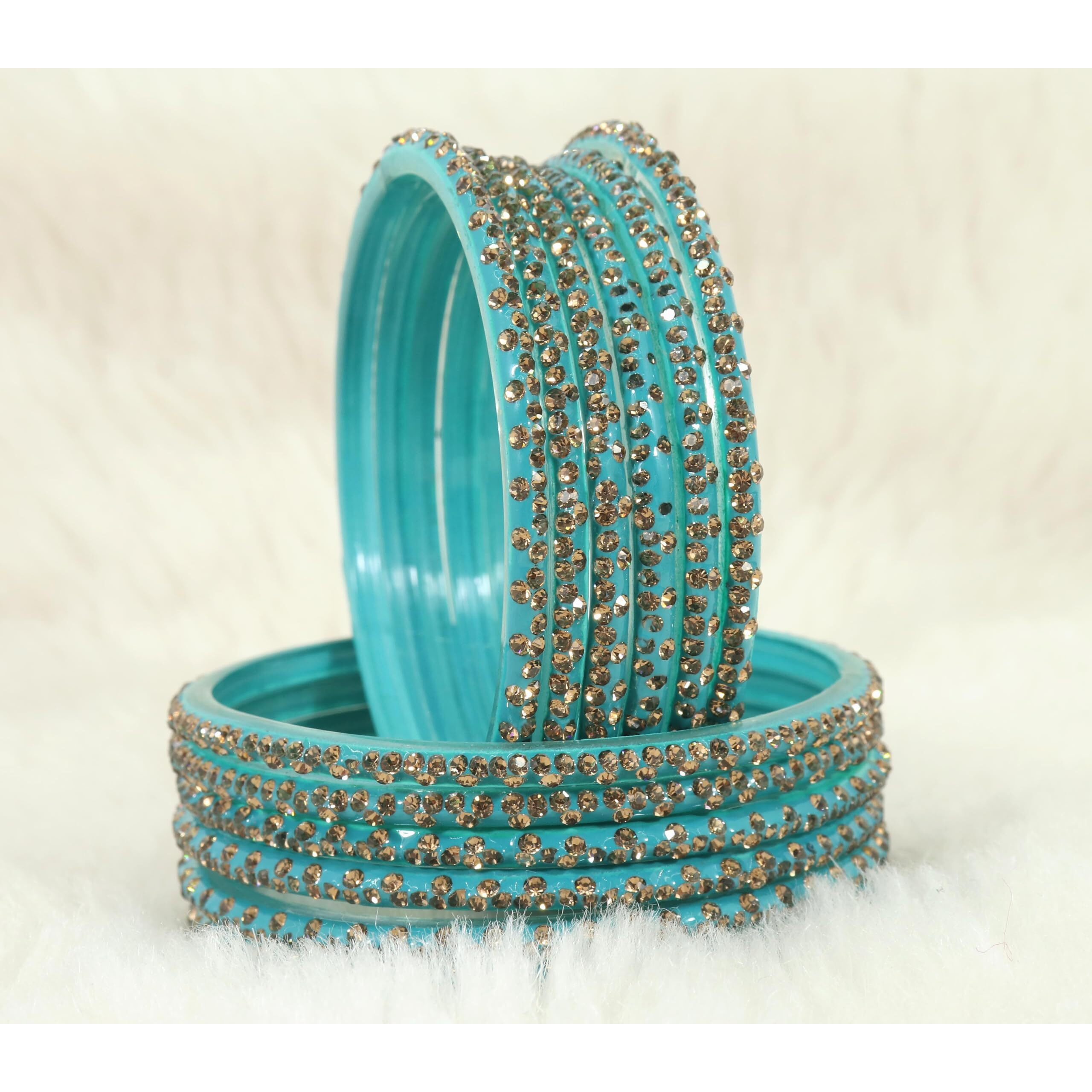 LAVAZZA Stylish Glass Bangle Set For Women and Girls For Wedding/Anniversary/Party | Indian Bangle Set | glass Bangles 2.4 2.6 2.6 Customized Glass Bangles Fancy Bangles Sentro Colour-(Sentro-2.4)