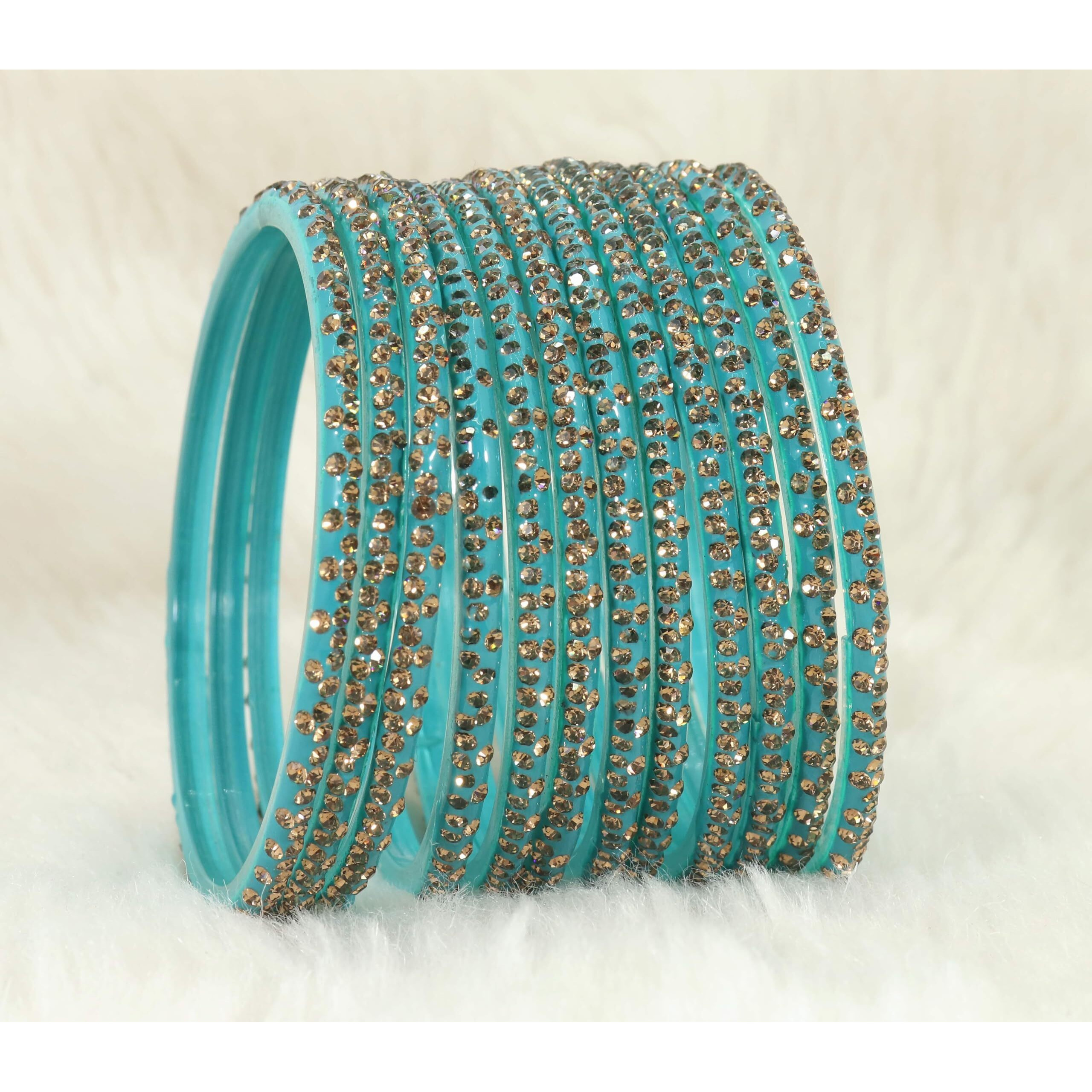 LAVAZZA Stylish Glass Bangle Set For Women and Girls For Wedding/Anniversary/Party | Indian Bangle Set | glass Bangles 2.4 2.6 2.6 Customized Glass Bangles Fancy Bangles Sentro Colour-(Sentro-2.4)