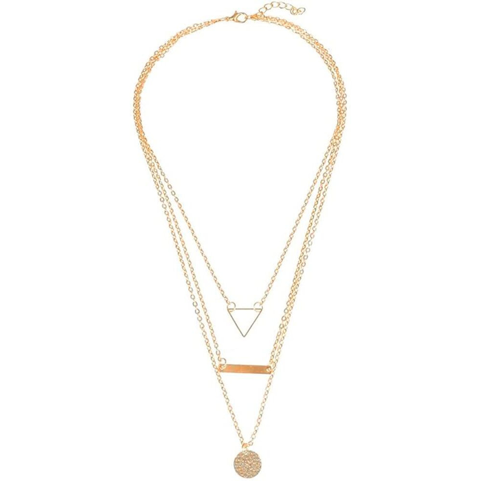 Jewels Galaxy Stylish Multi Layered Gold Plated Stunning Necklace For Women/Girls (Design 22) (JG-PC-NCC-22105)