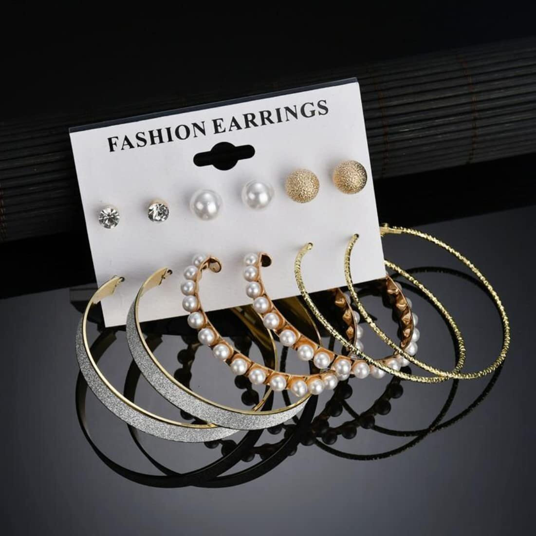 YouBella Fashion Jewellery Gold Plated Ear rings Combo of Earrings for Girls and Women (Style 6)