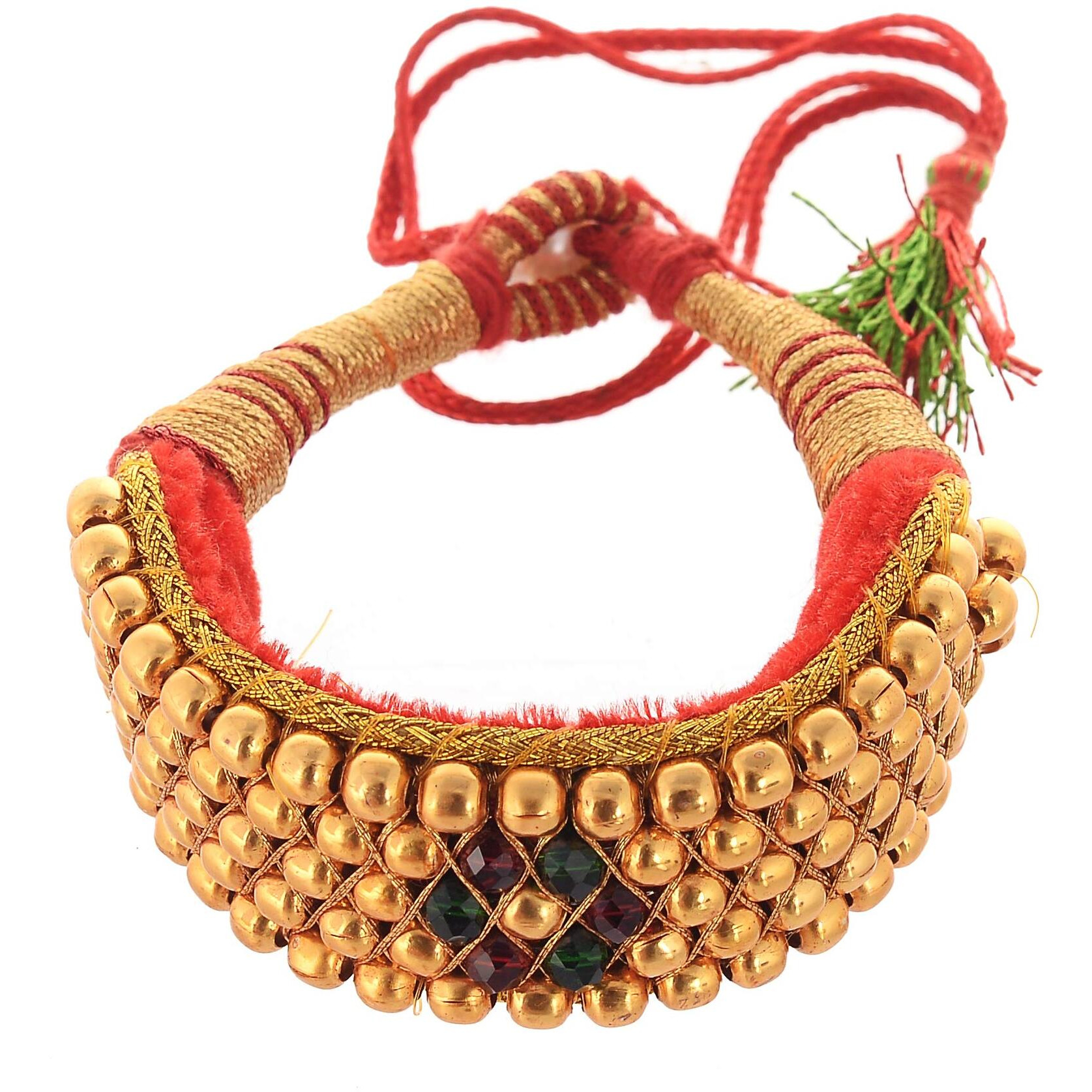 Handicraft Kottage Womens Traditional Gold Plated Royal Rajasthani Look Pochi Armlet Kada | Bajuband Armlet | Bangles Set for Girls & Women