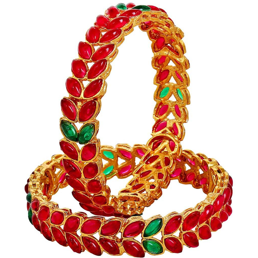 YouBella Bangles for women Stylish Traditional Bangles for Women and Girls (2.6)