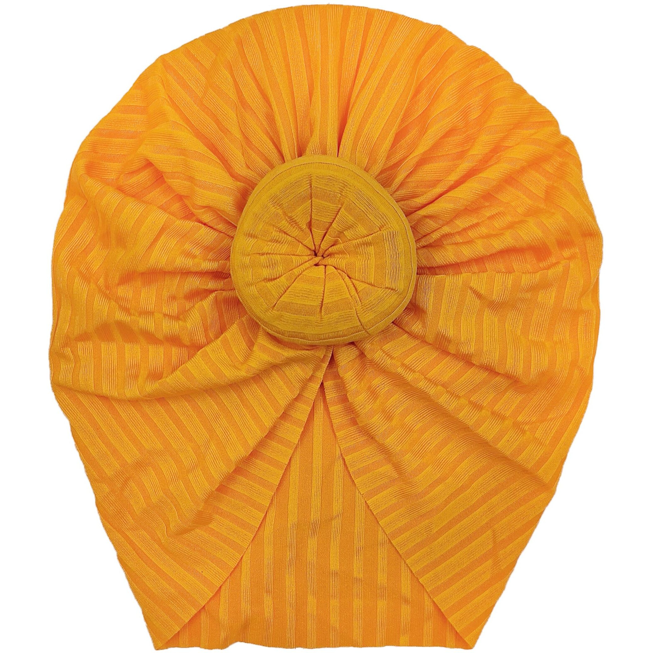 BellaStella Premium Flower Soft Bow Head Wrap Stretchable Headband Super Elastic Band Hair Accessories For Baby Girls & Baby Boys (TB-Donut-Yellow)
