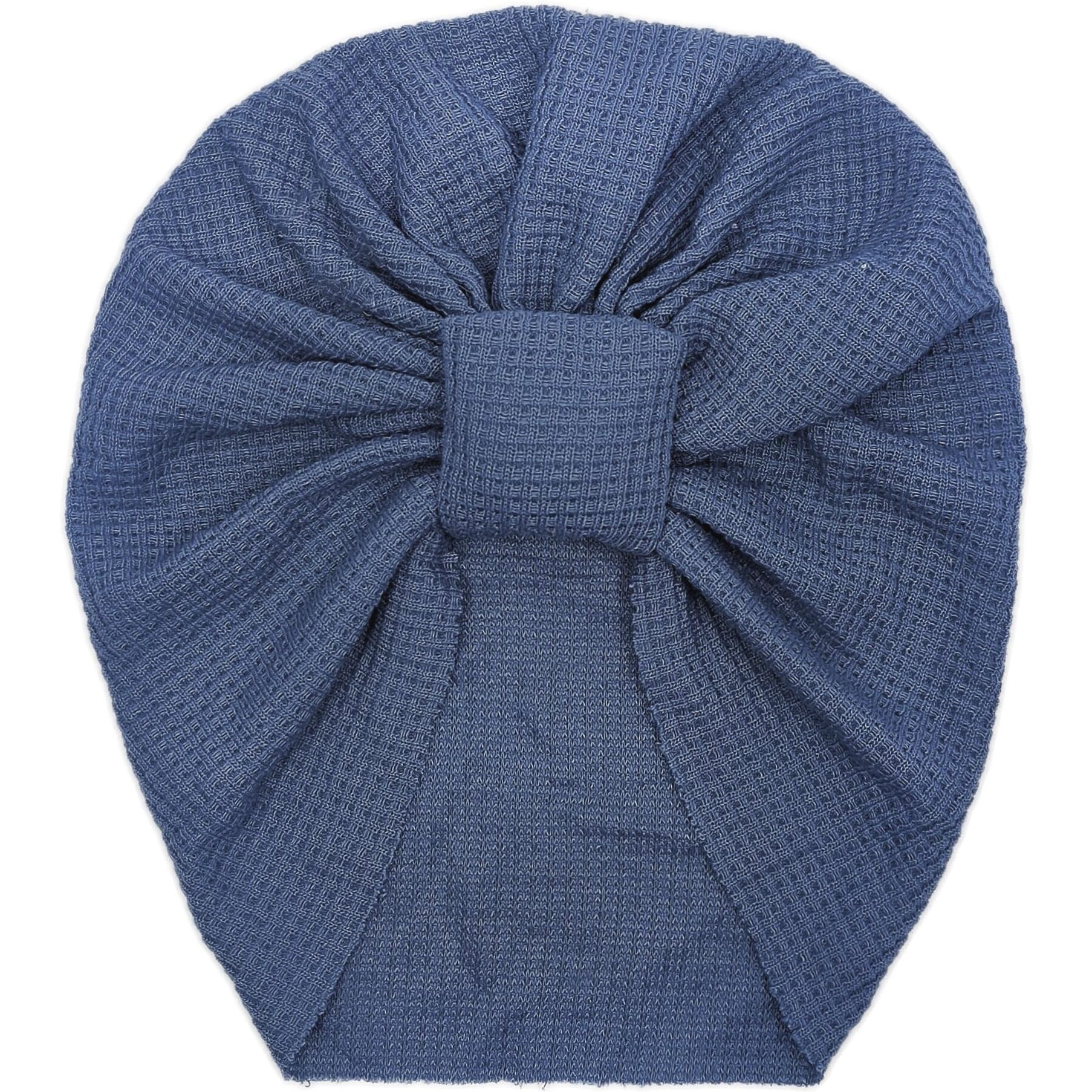 BellaStella Premium Flower Soft Bow Head Wrap Stretchable Headband Super Elastic Band Hair Accessories For Baby Girls & Baby Boys (TB-Knot-Blue)