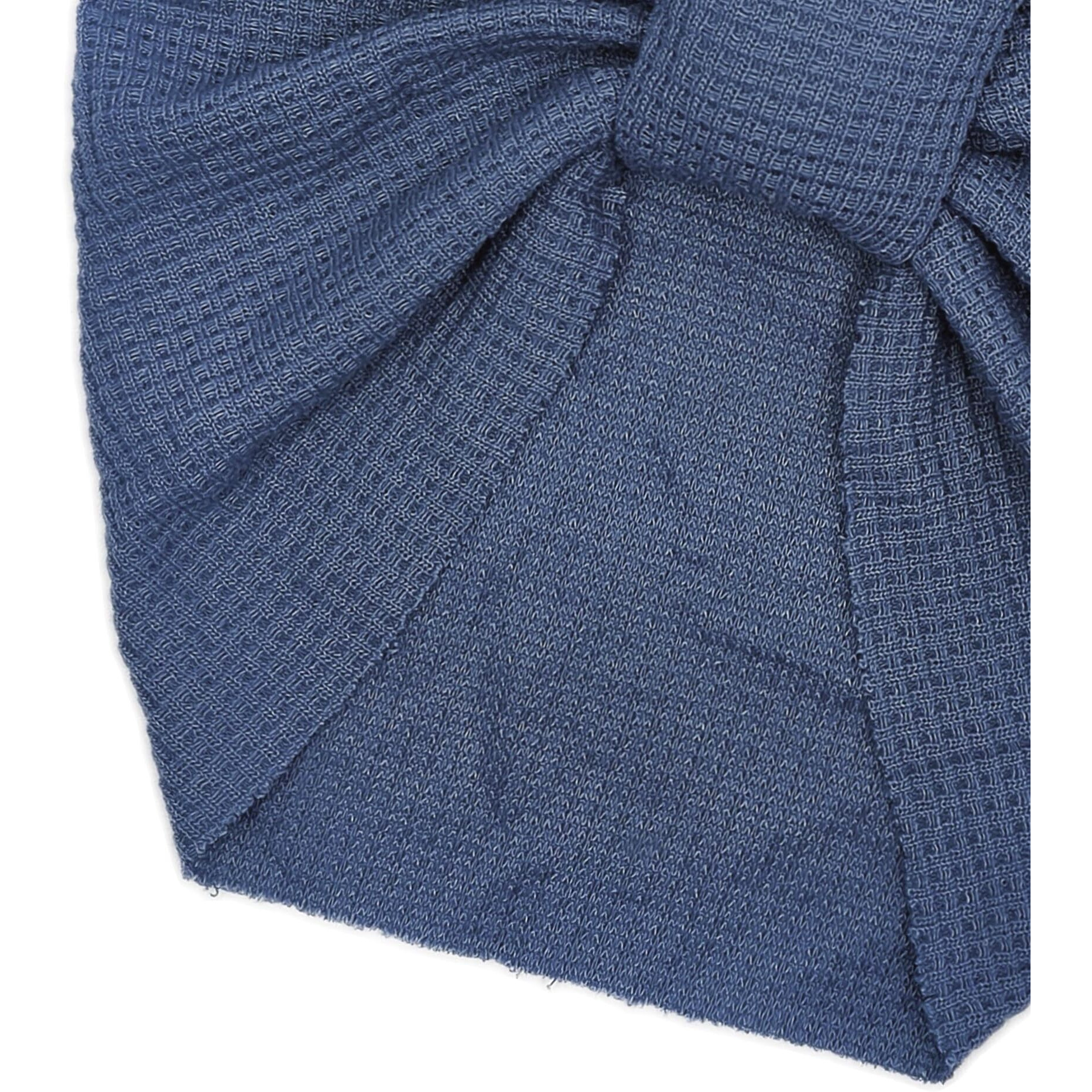 BellaStella Premium Flower Soft Bow Head Wrap Stretchable Headband Super Elastic Band Hair Accessories For Baby Girls & Baby Boys (TB-Knot-Blue)
