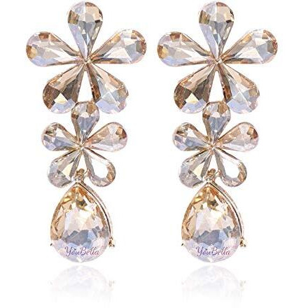 YouBella Jewellery Valentine Collection AAA Swiss Zircon Earings Fashion Earrings for Girls and Women (Wine)