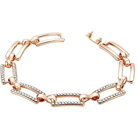 YouBella Jewellery Gold Plated Stylish Latest Crystal Bracelet Bangle Jewellery for Girls and Women