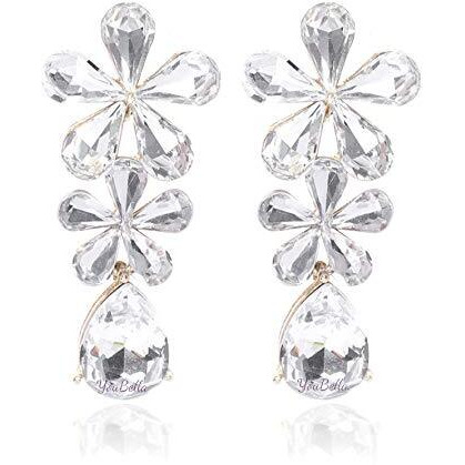 YouBella Jewellery Valentine Collection AAA Swiss Zircon Earings Fashion Earrings for Girls and Women (White)