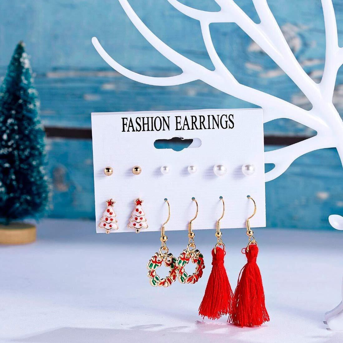 Jewels Galaxy Jewellery For Women Gold Plated Earrings Combo (Design 6) (JG-PC-E-8633)
