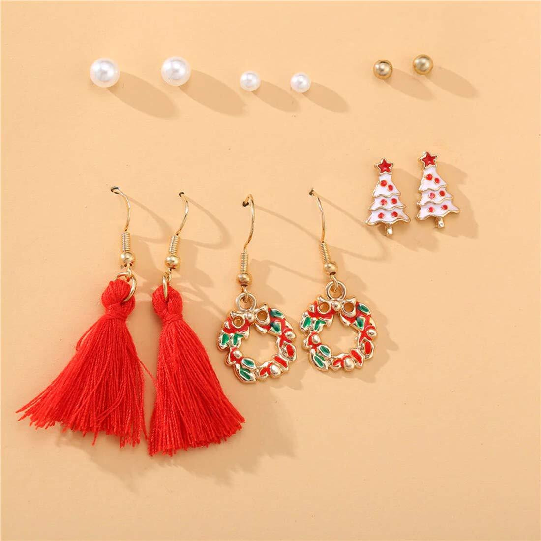 Jewels Galaxy Jewellery For Women Gold Plated Earrings Combo (Design 6) (JG-PC-E-8633)