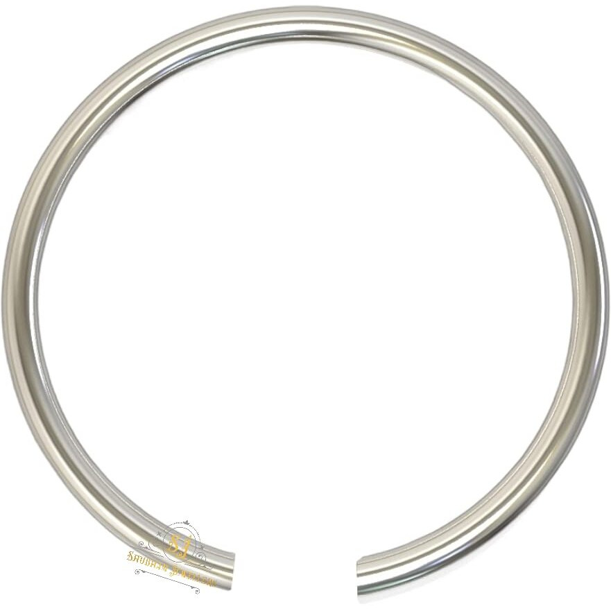 SJ SHUBHAM JEWELLERS Tiny Hoop Thin Wire Plain Nose Ring One 925 Sterling Silver Beautiful Nose Ring For Women & Girls (Plain Wire)