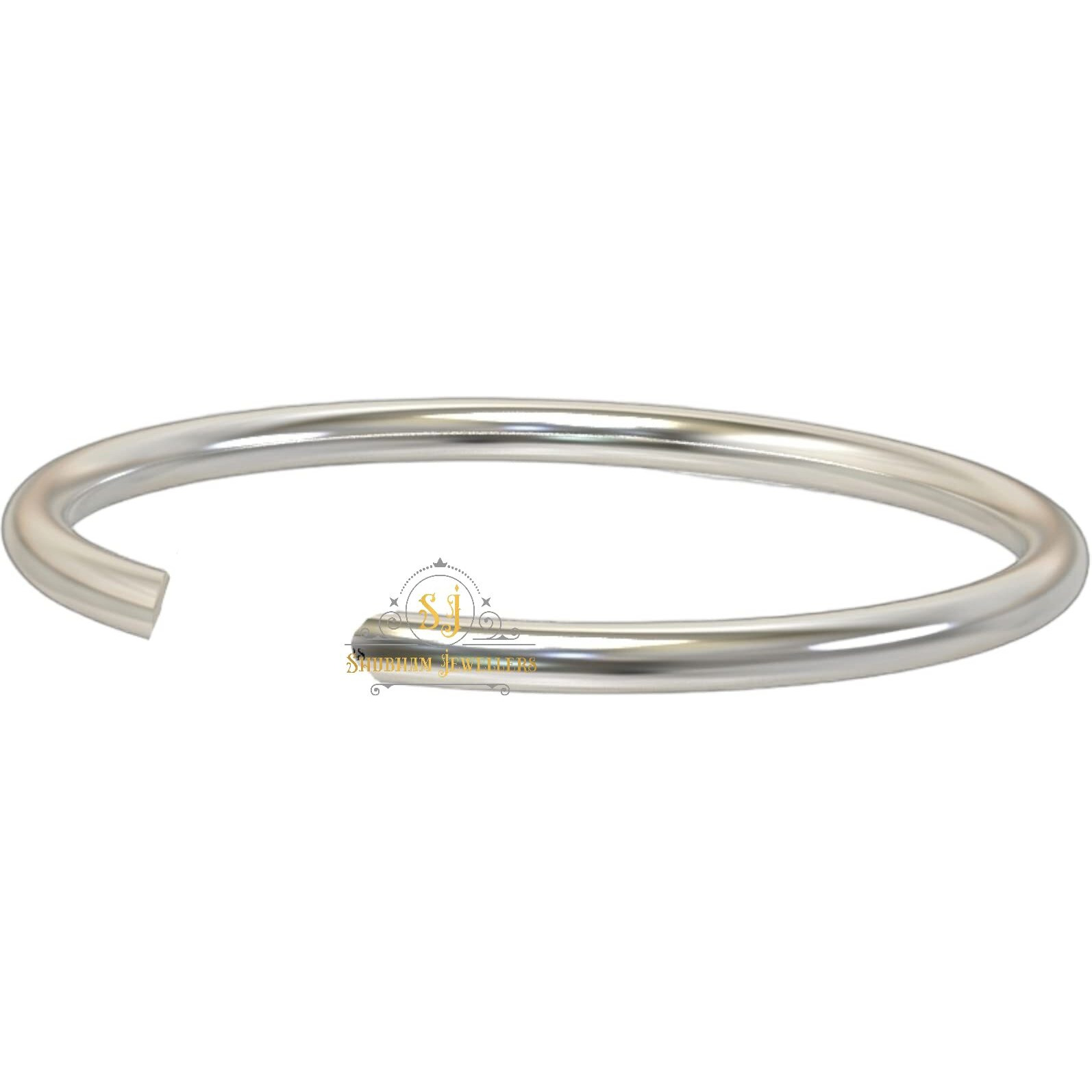 SJ SHUBHAM JEWELLERS Tiny Hoop Thin Wire Plain Nose Ring One 925 Sterling Silver Beautiful Nose Ring For Women & Girls (Plain Wire)