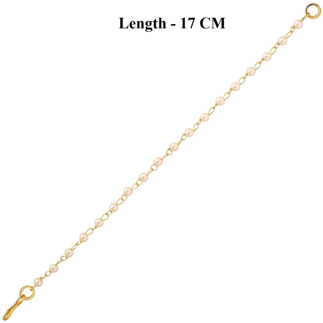 sanjog Earring For Women Brass Metal Traditional Golden Color & White Pearl For Women/Girls (Style 1)