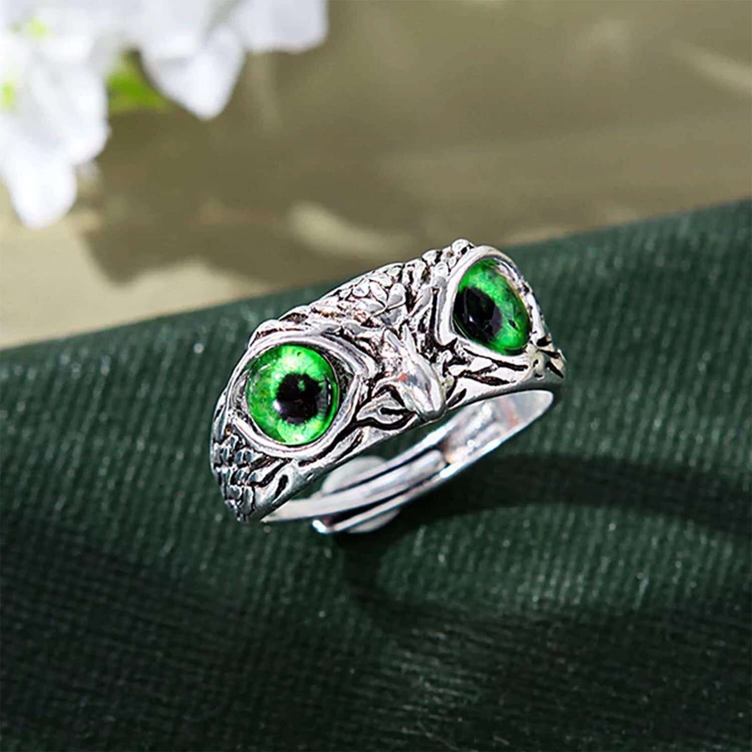 Fashion Frill Latest Mens Silver Ring For Boys Stainless Steel Captain Pirate Adjustable Silver Eagle Hat Pilot Skull Finger Ring For Men Boys Gift For Boyfriend Husband (Classic)