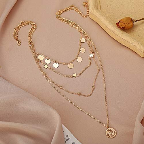 Jewels Galaxy Golden Golden Brass Multi Strand for Womens, gold, onesize (CT-NCKV-44164)