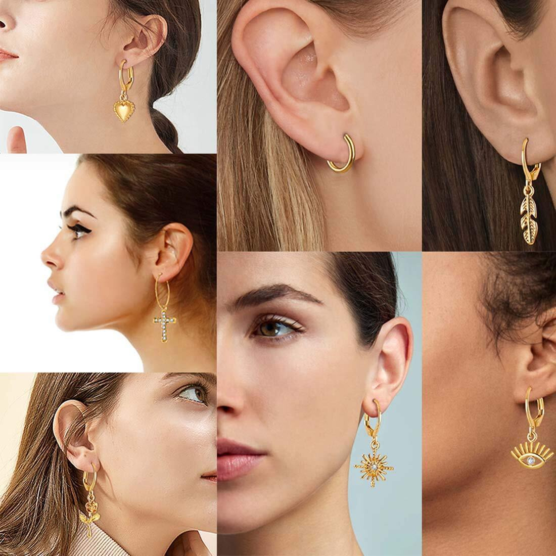Jewels Galaxy Jewellery For Women Multicolor Gold Plated Earrings Combo (Gold 4) (JG-PC-ERGP-198)