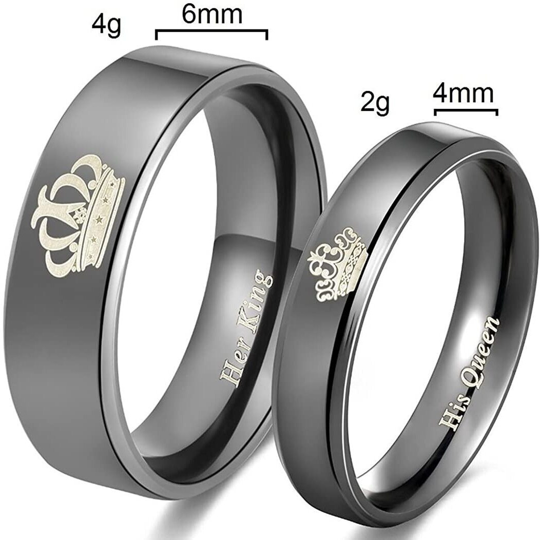 Yellow Chimes Rings for Women and Girls Promise Couple Rings | Valentines Special Proposal Couple Ring For Girls & Boys | Birthday Gift For girls and women Anniversary Gift for Wife (Black 13)