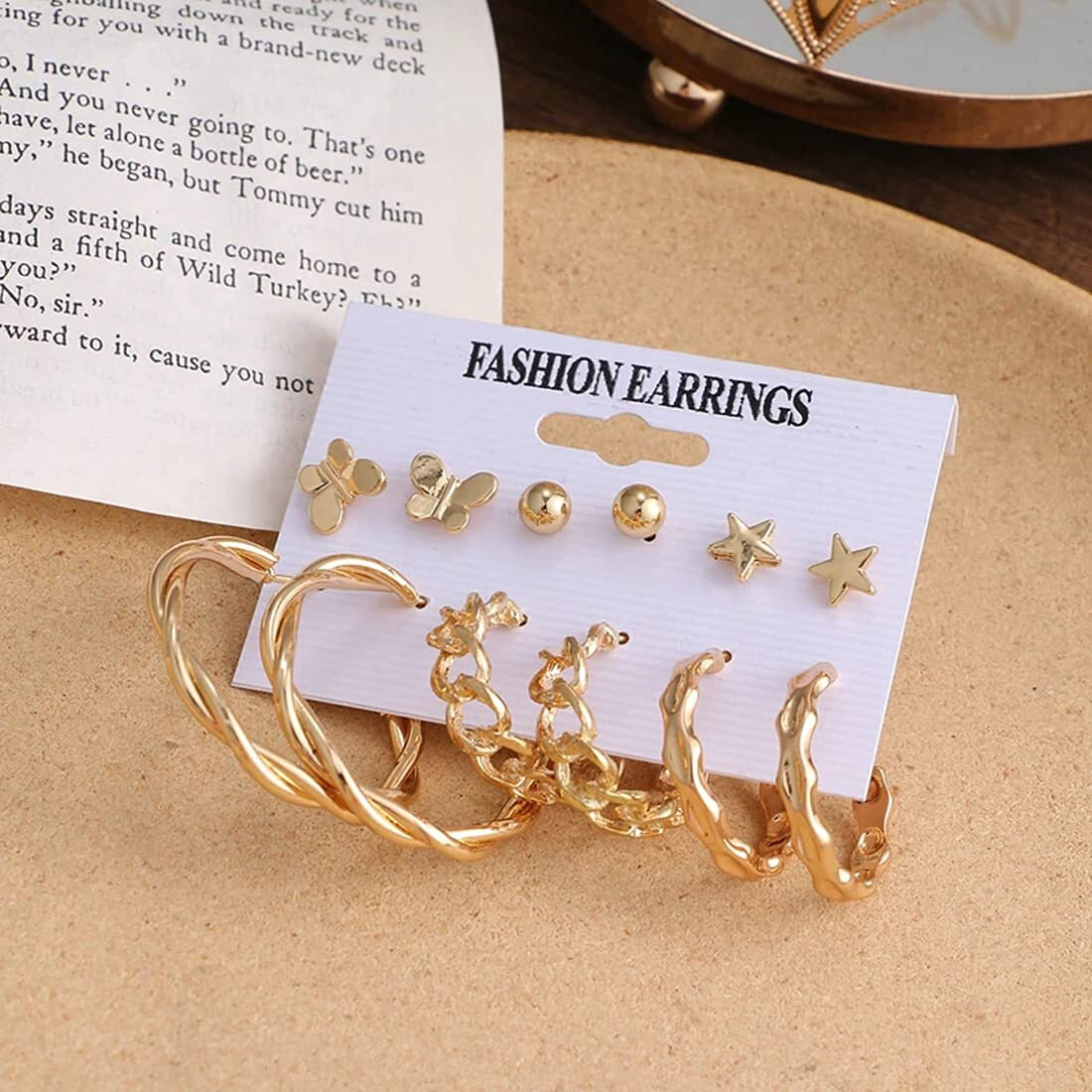 Jewels Galaxy Gold Plated Hoops Earrings Combo For Women/Girls (JG-PC-ERG-8655)