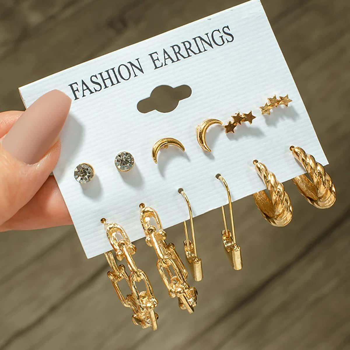 Jewels Galaxy Gold Plated Hoops Earrings Combo For Women/Girls (Style 6) (JG-PC-ERGL-8654)