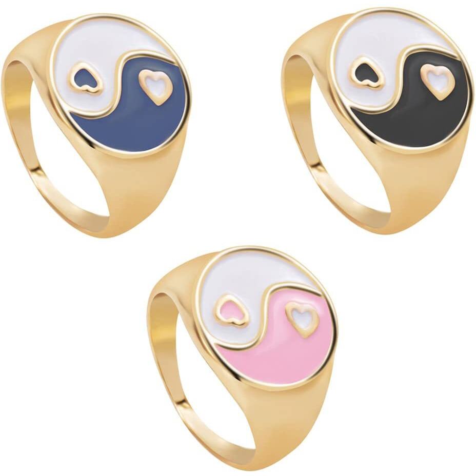 Jewels Galaxy Stylish Vintage Floral Designs Silver Plushy Rings For Women/Girls (Mixed Sizes) (Design 26)