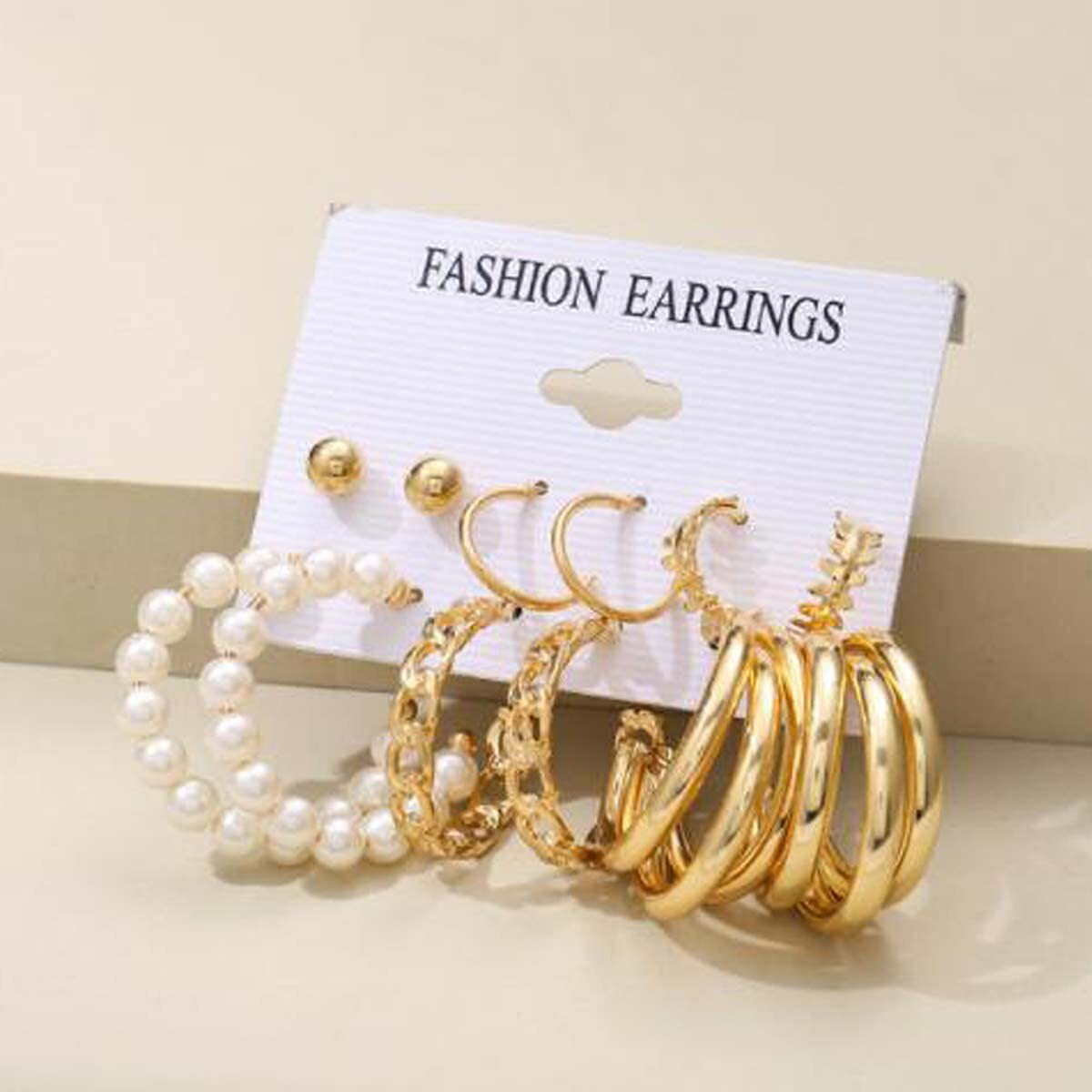 Jewels Galaxy Gold Plated Hoops Earrings Combo For Women/Girls (Style 4) (JG-PC-ERRG-8652)