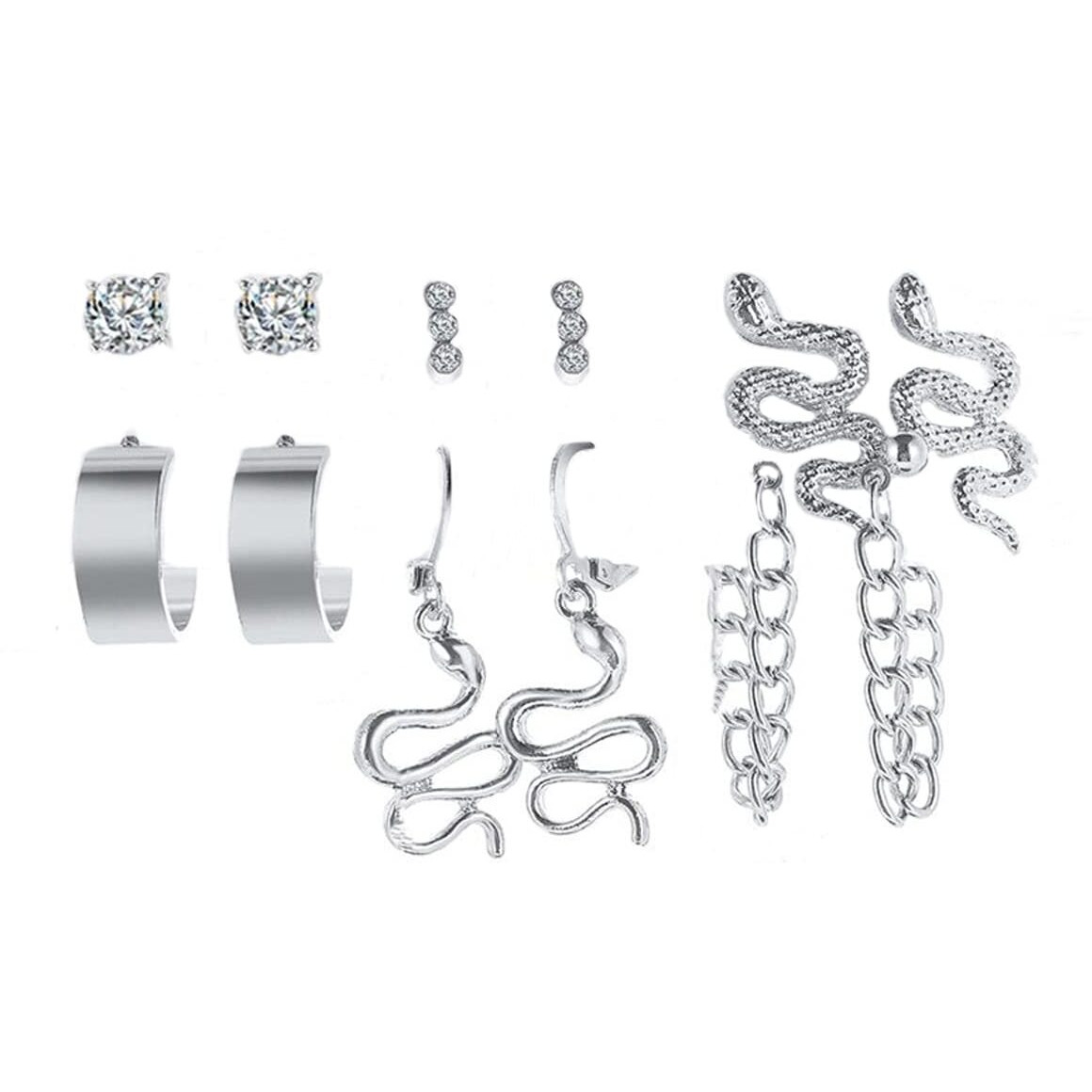 Jewels Galaxy Jewellery For Women Silver-Plated Drop Earrings (JG-PC-ERGD-8665)