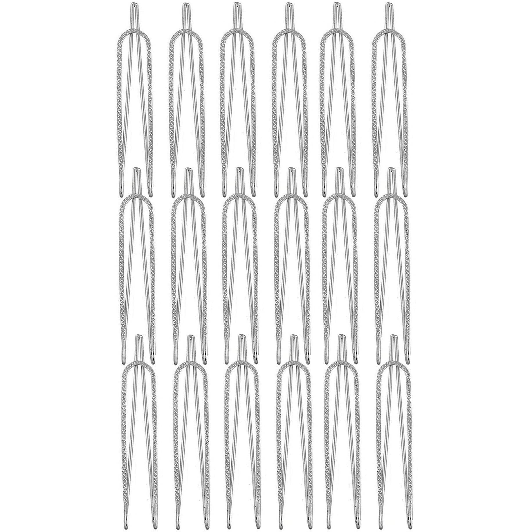 VAMA FASHIONS Silver Clip on Safety Sari Sadi Clip Brooch Waist Pleats Pallu Saree pins for women (silver safety pin for saree)